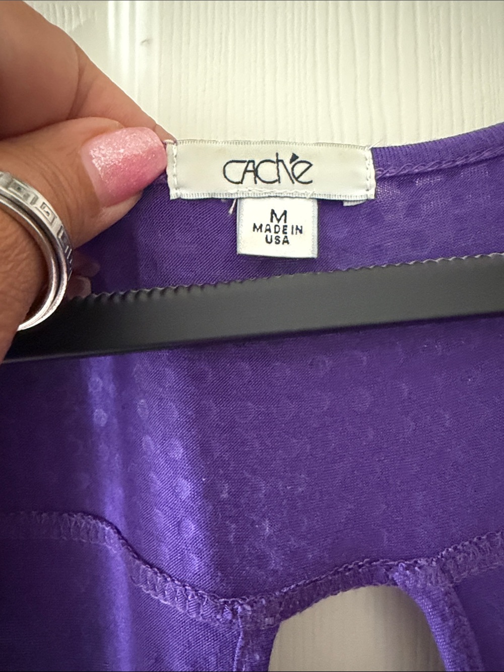 Cache Purple Studded Keyhole Tank Top - Picture 3 of 3